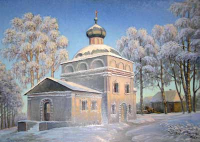 Зима. Благовещенская церковь