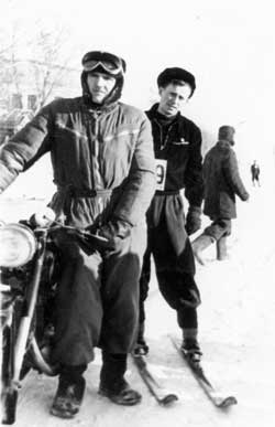 На гонках